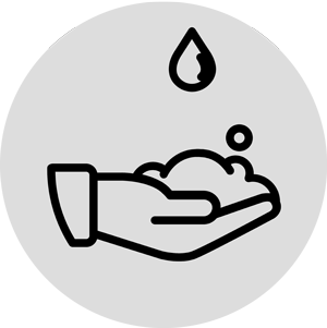 Hände waschen und desinfizieren